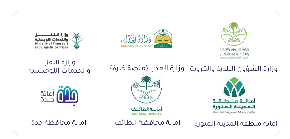 الجهات المعتمد لديها المكتب